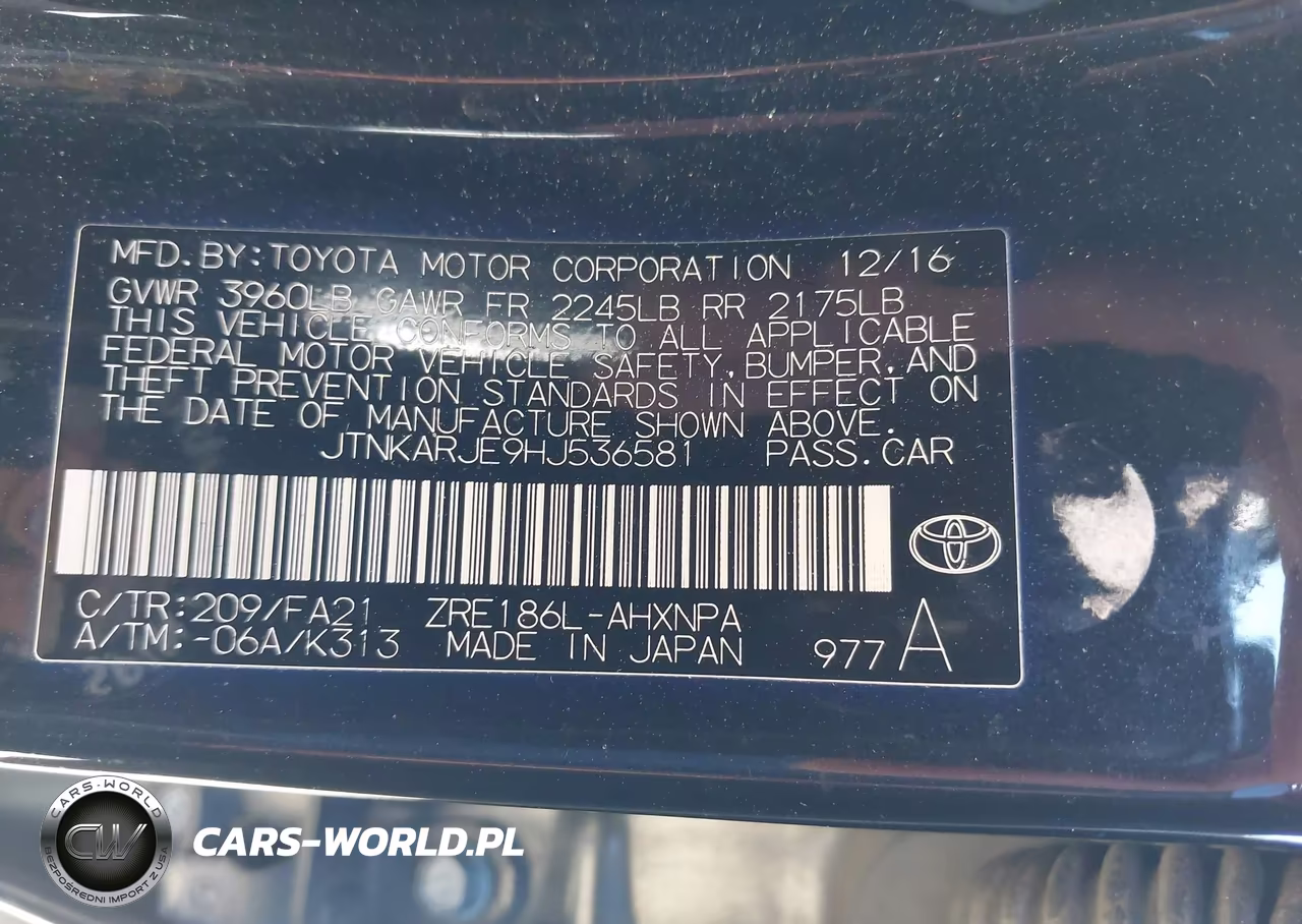 2017 Toyota Corolla Im VIN:JTNKARJE9HJ536581 - 9