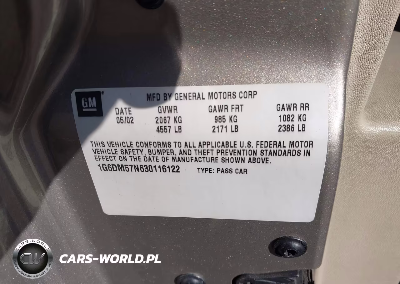 2003 Cadillac Cts Standard VIN:1G6DM57N630116122 - 9