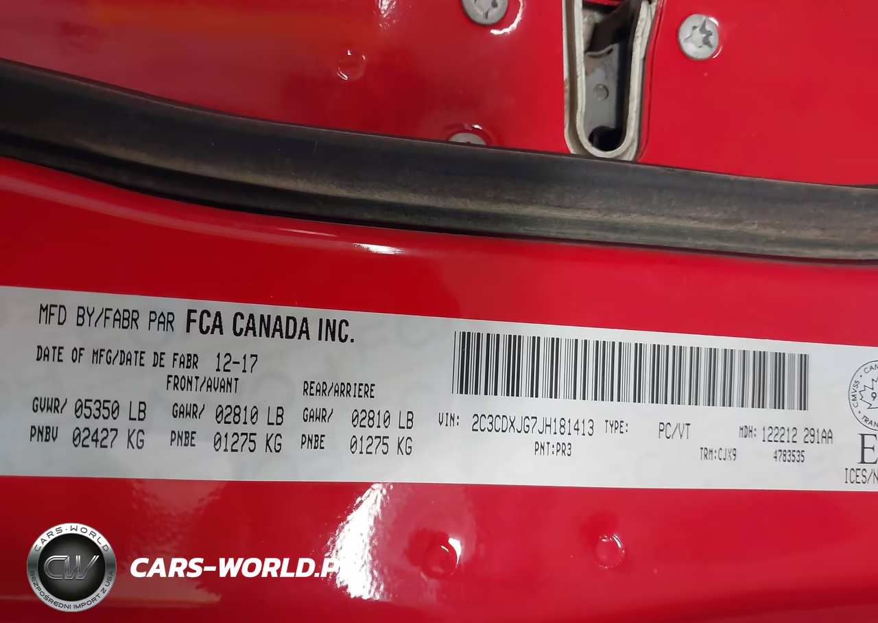 2018 Dodge Charger Gt VIN:2C3CDXJG7JH181413 - 9