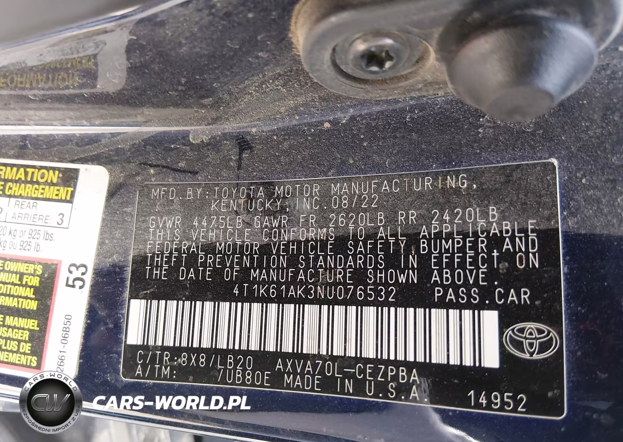 2022 Toyota Camry Xse VIN:4T1K61AK3NU076532 - 9