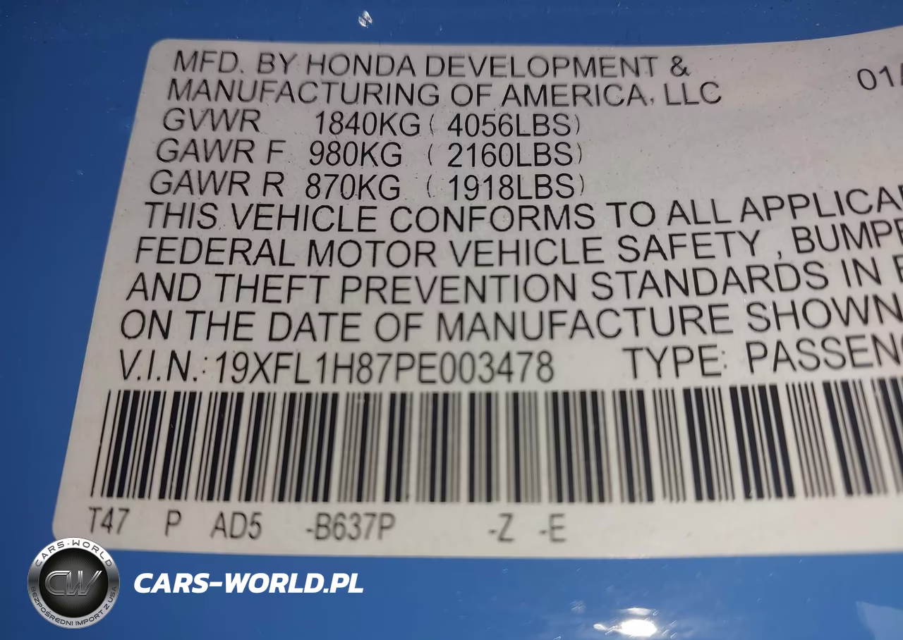 2023 Honda Civic Sport Touring VIN:19XFL1H87PE003478 - 9