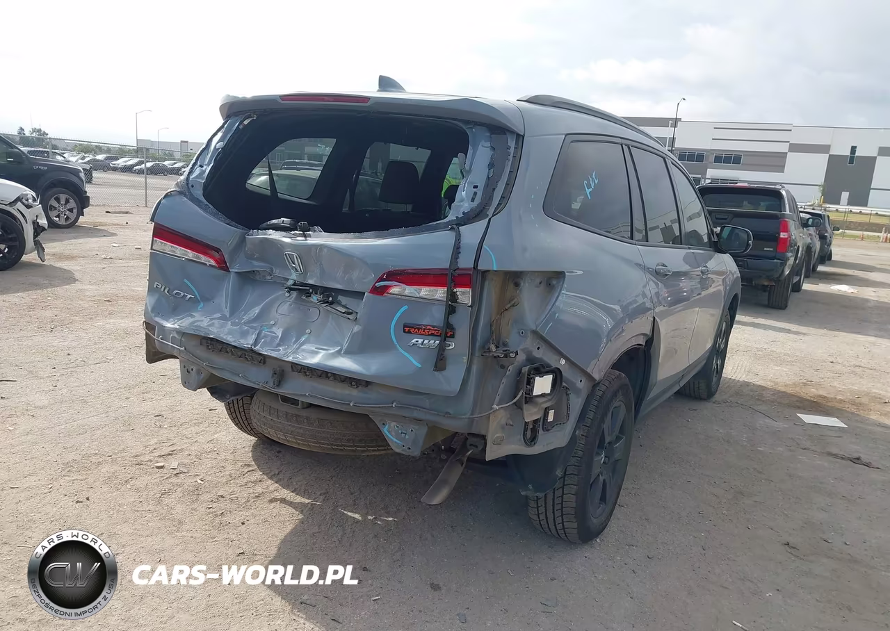 2022 Honda Pilot Awd Trailsport VIN:5FNYF6H89NB077067 - 4