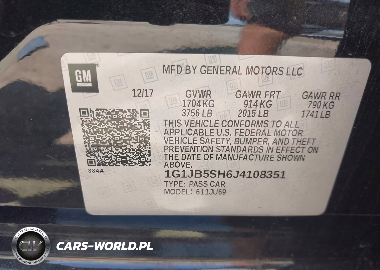 2018 Chevrolet Sonic Ls Auto VIN:1G1JB5SH6J4108351 - 9