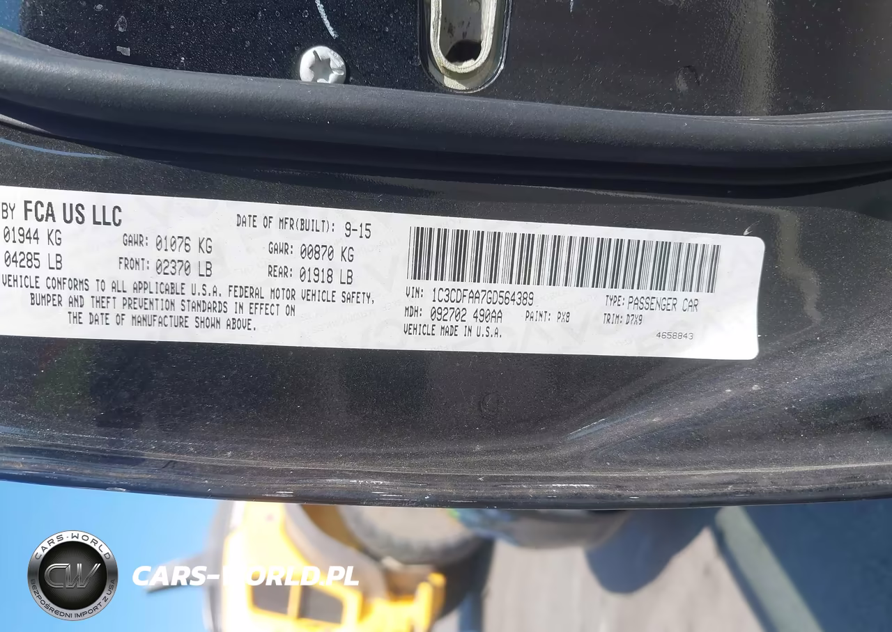 2016 Dodge Dart Se VIN:1C3CDFAA7GD564389 - 9
