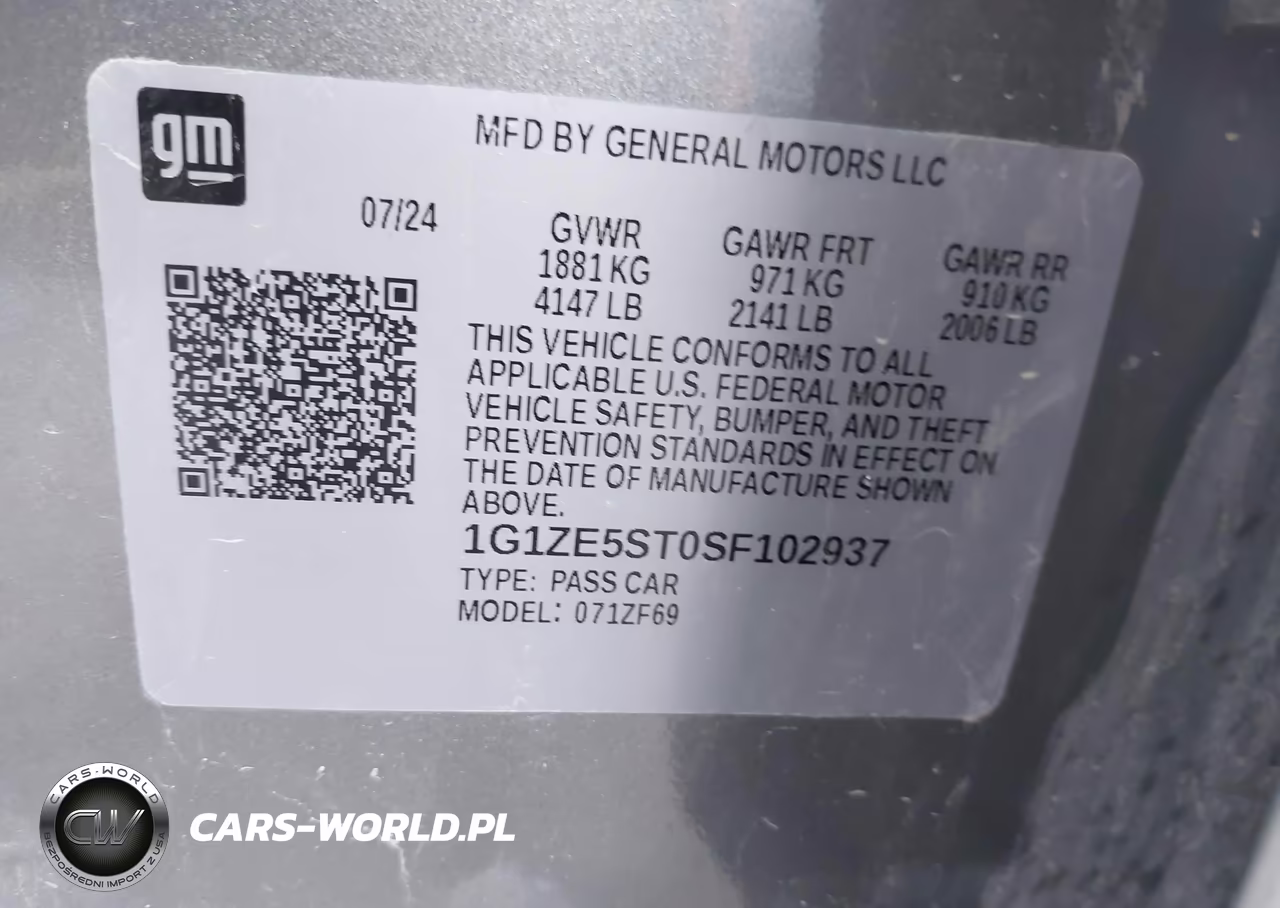 2025 Chevrolet Malibu Fwd 2Lt VIN:1G1ZE5ST0SF102937 - 9