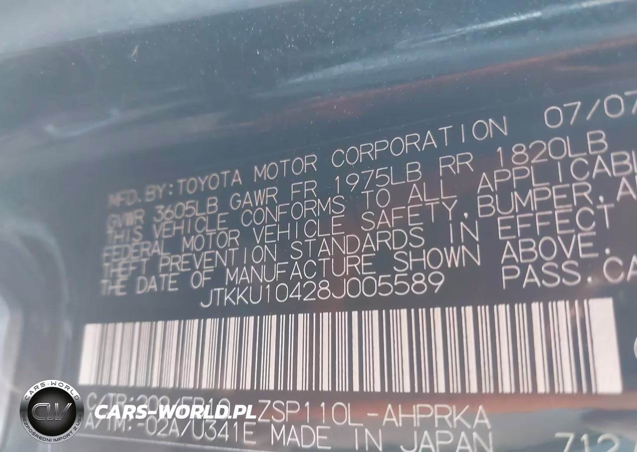 2008 Scion Xd VIN:JTKKU10428J005589 - 9