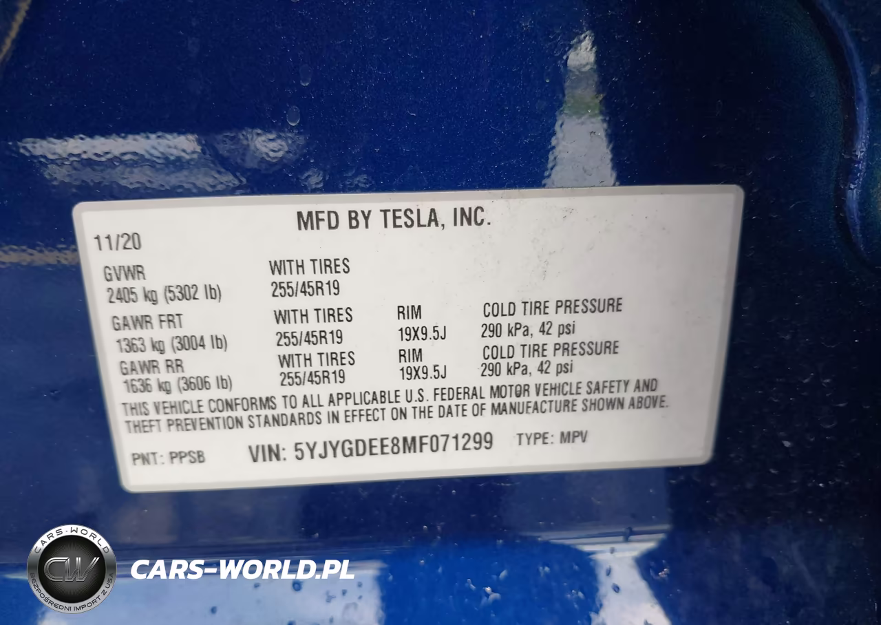 2021 Tesla Model Y Long Range Dual Motor All-Wheel Drive VIN:5YJYGDEE8MF071299 - 9