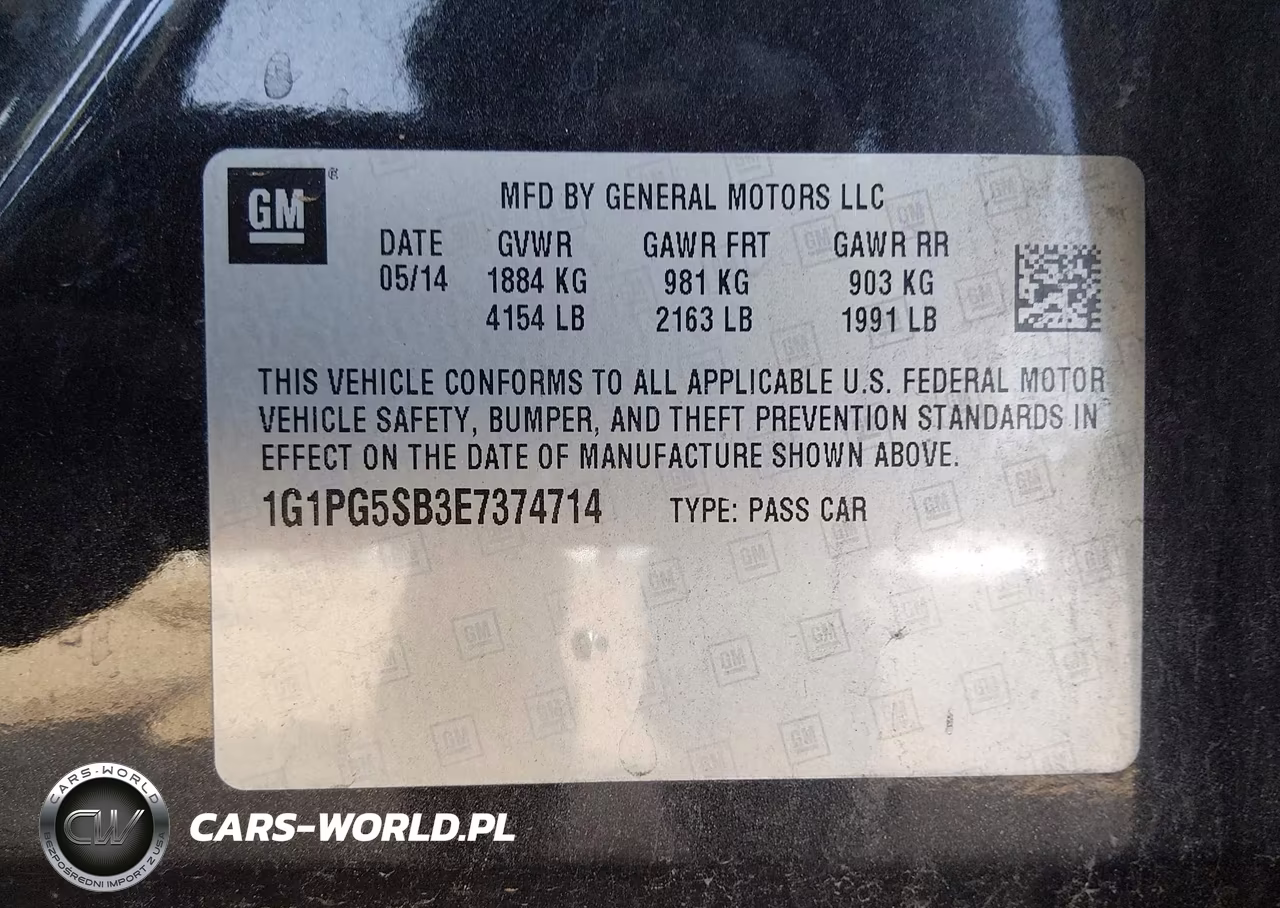 2014 Chevrolet Cruze Ltz VIN:1G1PG5SB3E7374714 - 9