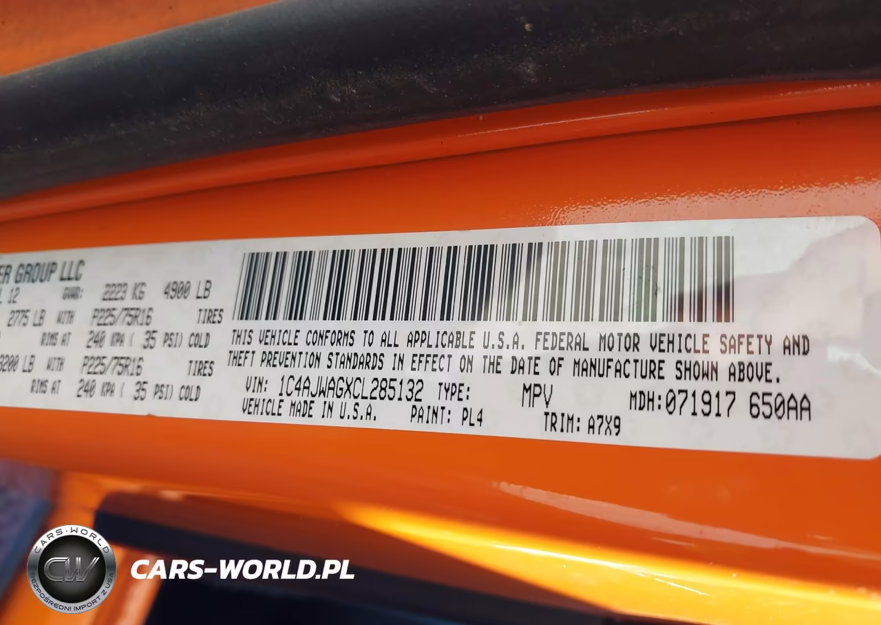 2012 Jeep Wrangler Sport VIN:1C4AJWAGXCL285132 - 9
