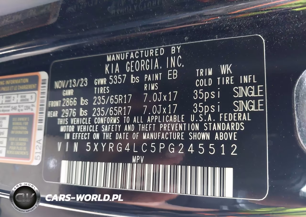 2023 Kia Sorento Lx VIN:5XYRG4LC5PG245512 - 9