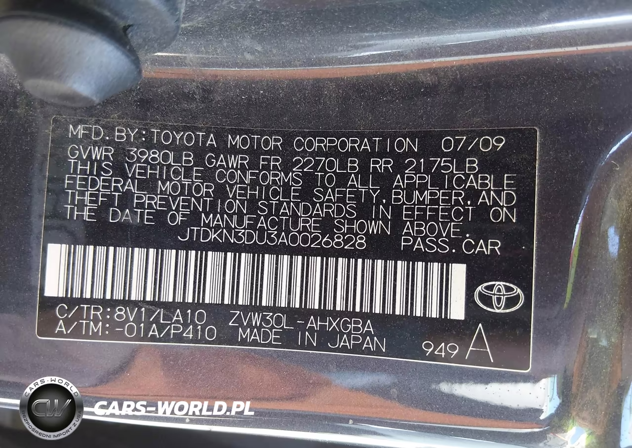 2010 Toyota Prius Iv VIN:JTDKN3DU3A0026828 - 9