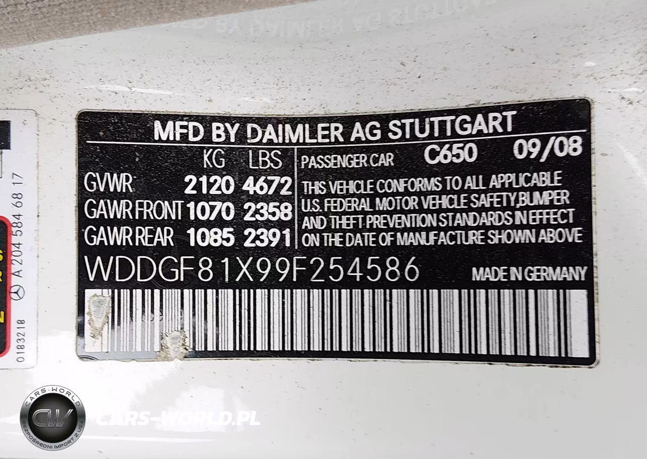 2009 Mercedes-Benz C 300 Luxury 4Matic VIN:WDDGF81X99F254586 - 9