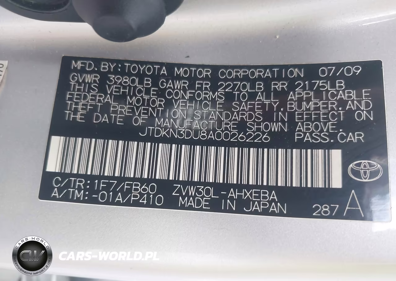 2010 Toyota Prius Iii VIN:JTDKN3DU8A0026226 - 9