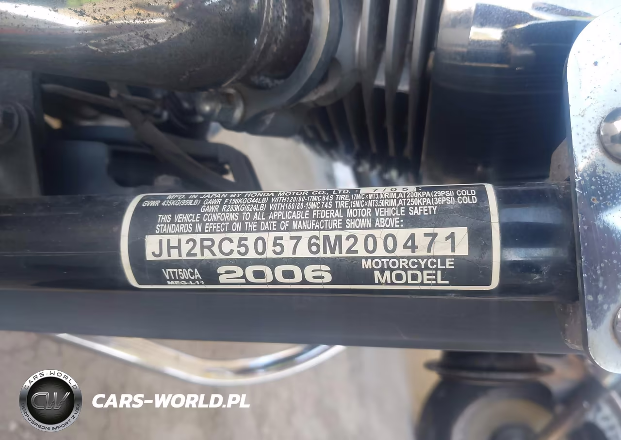 2006 Honda Vt750 Ca VIN:JH2RC50576M200471 - 10