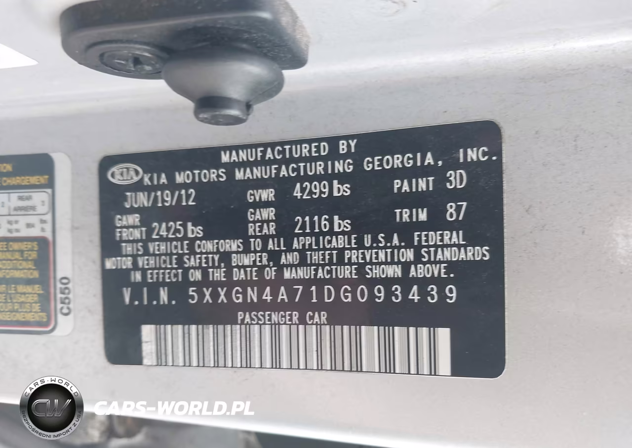 2013 Kia Optima Ex VIN:5XXGN4A71DG093439 - 9