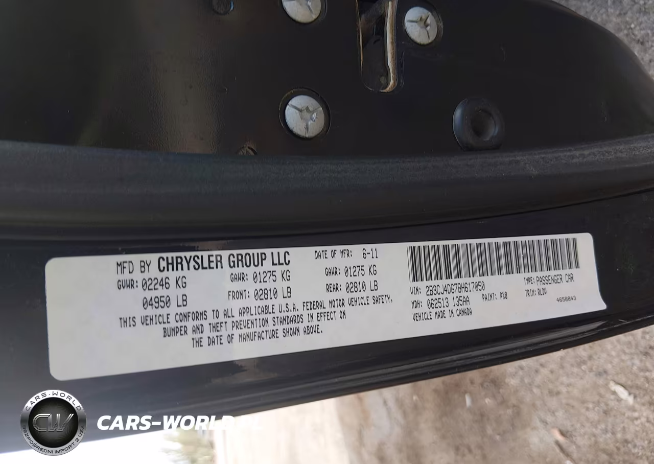 2011 Dodge Challenger VIN:2B3CJ4DG7BH617050 - 9