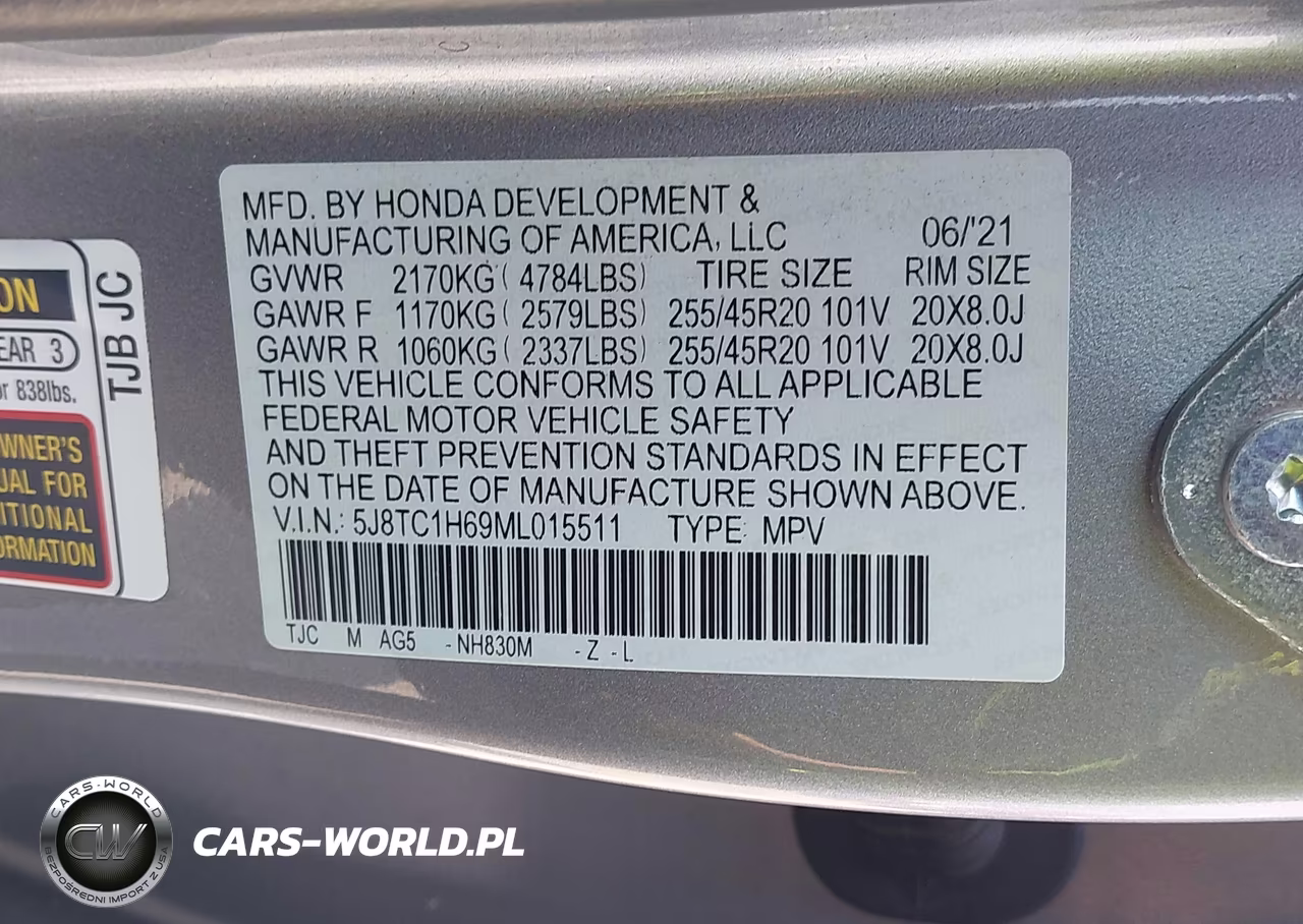 2021 Acura Rdx A-Spec Package VIN:5J8TC1H69ML015511 - 9
