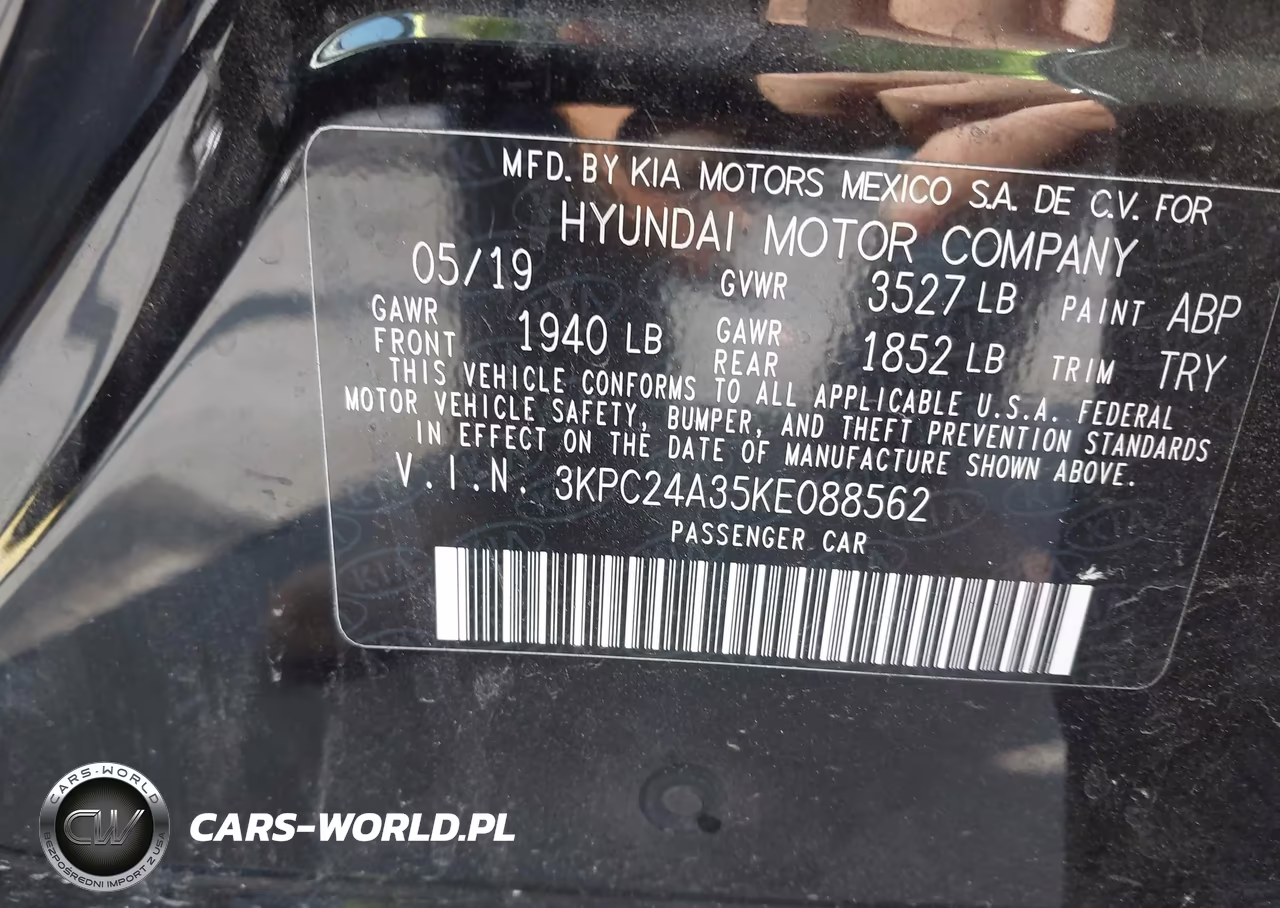 2019 Hyundai Accent Se VIN:3KPC24A35KE088562 - 9