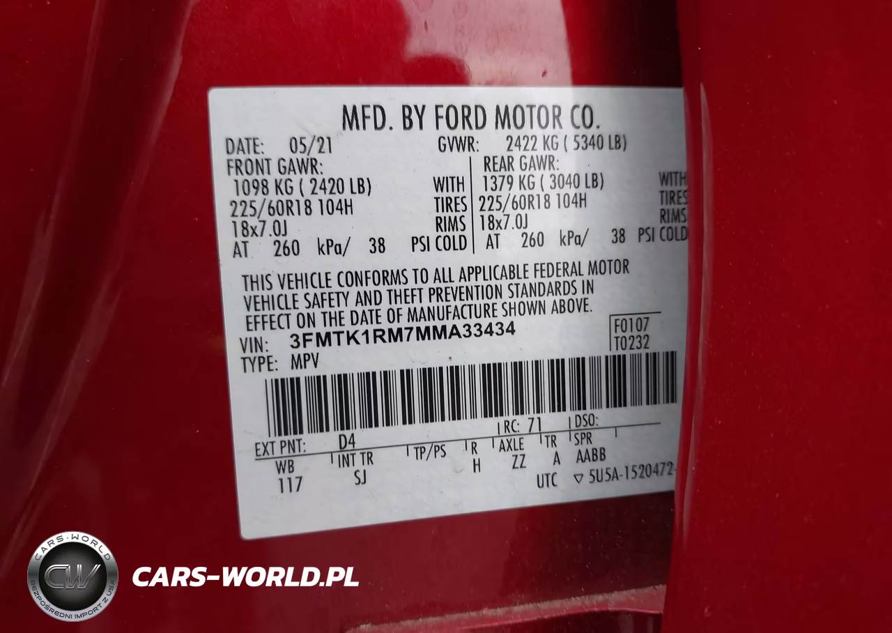 2021 Ford Mustang Mach-E Select VIN:3FMTK1RM7MMA33434 - 9