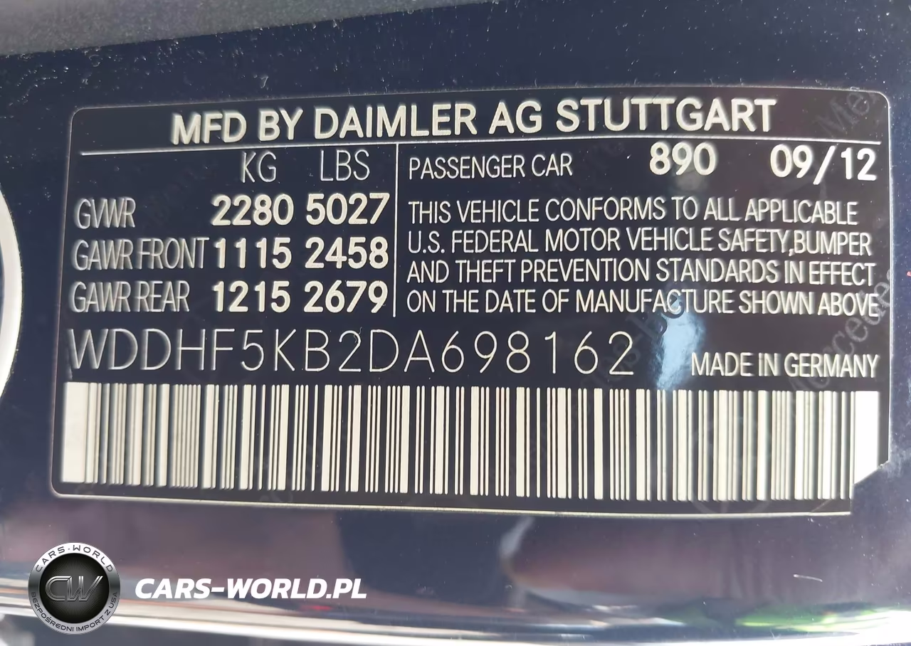 2013 Mercedes-Benz E 350 VIN:WDDHF5KB2DA698162 - 9