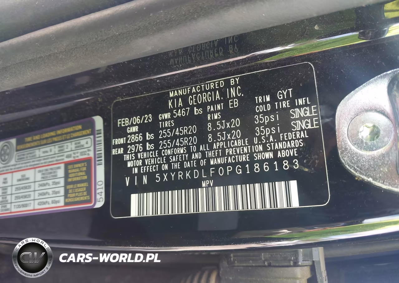 2023 Kia Sorento Sx VIN:5XYRKDLF0PG186183 - 9