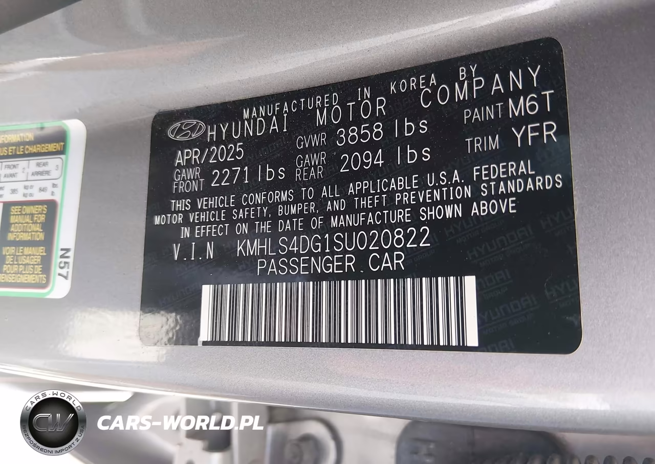 2025 Hyundai Elantra Sel Convenience VIN:KMHLS4DG1SU020822 - 9