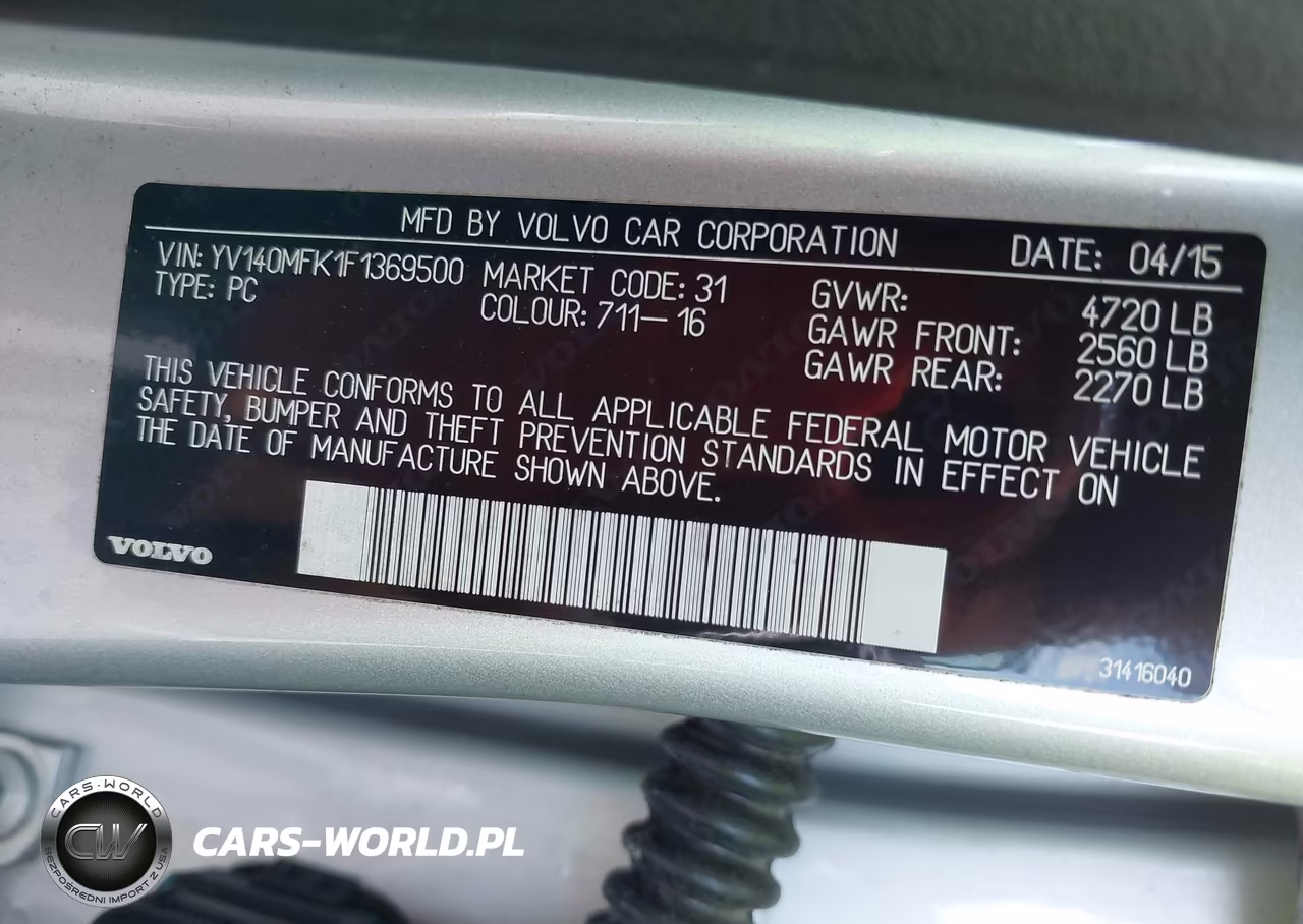 2015 Volvo S60 T5 Premier VIN:YV140MFK1F1369500 - 9