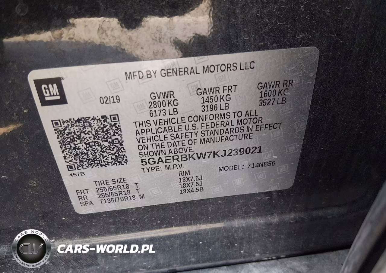 2019 Buick Enclave Fwd Essence VIN:5GAERBKW7KJ239021 - 9