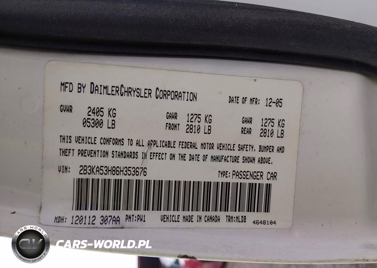 2006 Dodge Charger Rt VIN:2B3KA53H86H353676 - 9