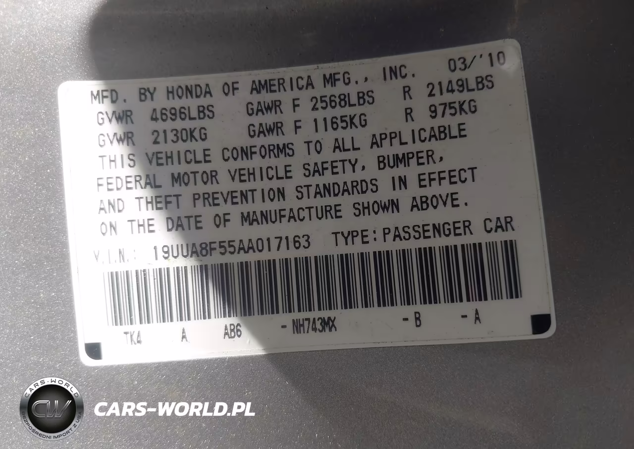 2010 Acura Tl 3.5 VIN:19UUA8F55AA017163 - 9