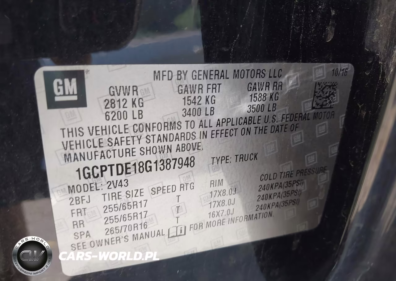 2016 Chevrolet Colorado 4Wd Z71 VIN:1GCPTDE18G1387948 - 9