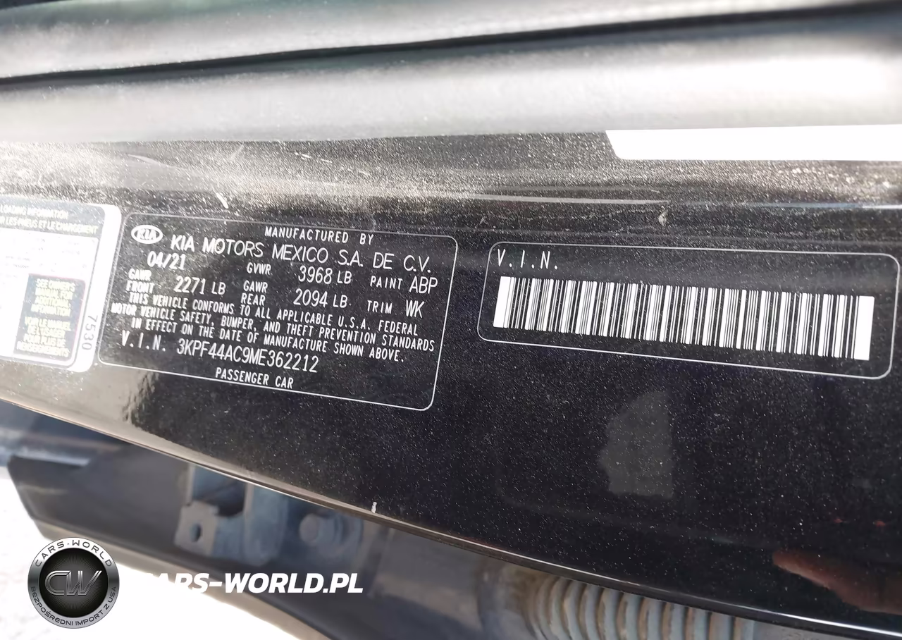 2021 Kia Forte Gt VIN:3KPF44AC9ME362212 - 9