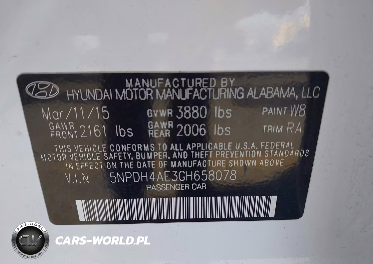 2016 Hyundai Elantra Se VIN:5NPDH4AE3GH658078 - 9