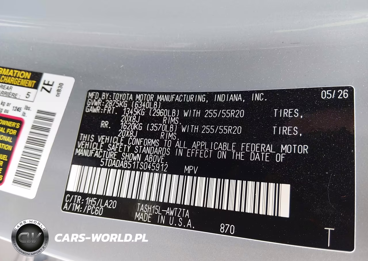 2026 Toyota Grand Highlander Hybrid Max Platinum VIN:5TDADAB51TS045912 - 9