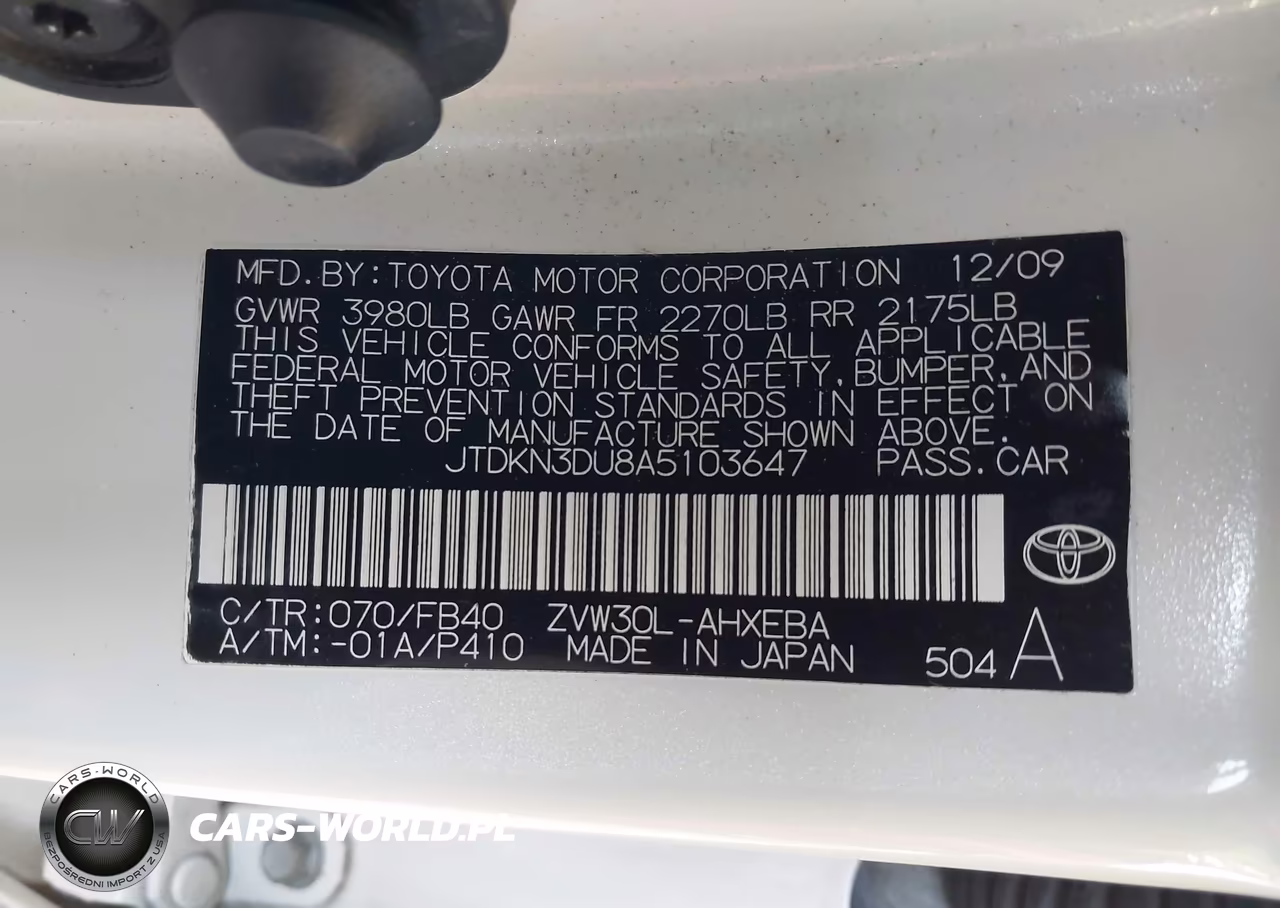 2010 Toyota Prius Ii VIN:JTDKN3DU8A5103647 - 9