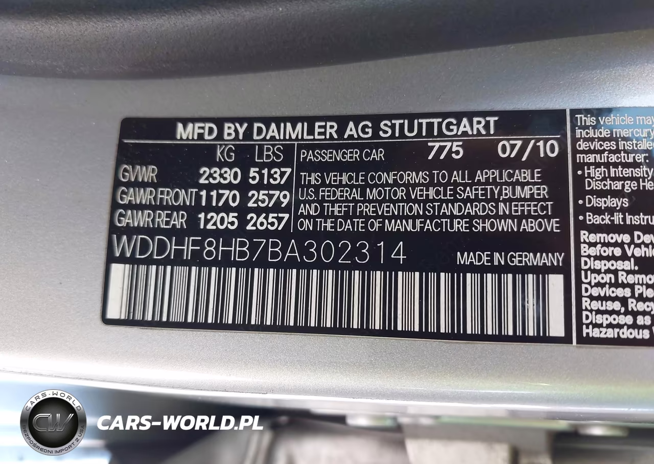 2011 Mercedes-Benz E 350 4Matic VIN:WDDHF8HB7BA302314 - 9