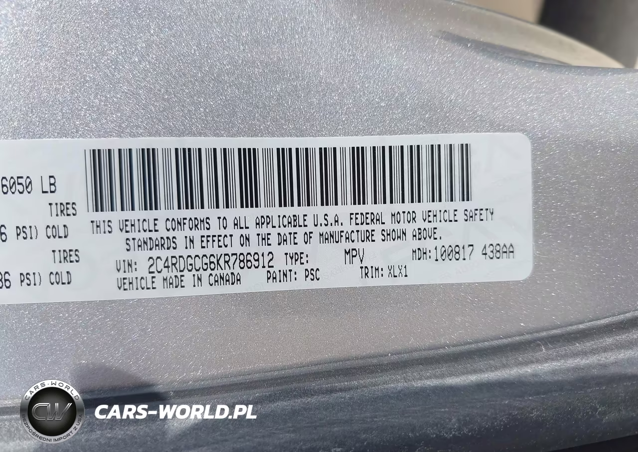 2019 Dodge Grand Caravan Sxt VIN:2C4RDGCG6KR786912 - 9