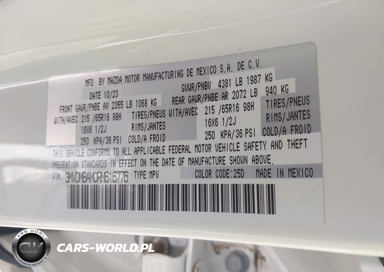 2024 Mazda Cx-30 2.5 S VIN:3MVDMBAM0RM616776 - 9