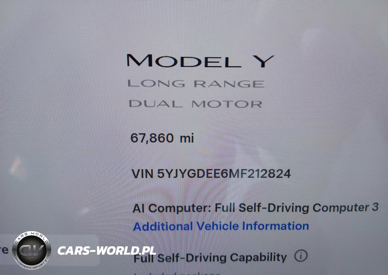 2021 Tesla Model Y Long Range Dual Motor All-Wheel Drive VIN:5YJYGDEE6MF212824 - 15
