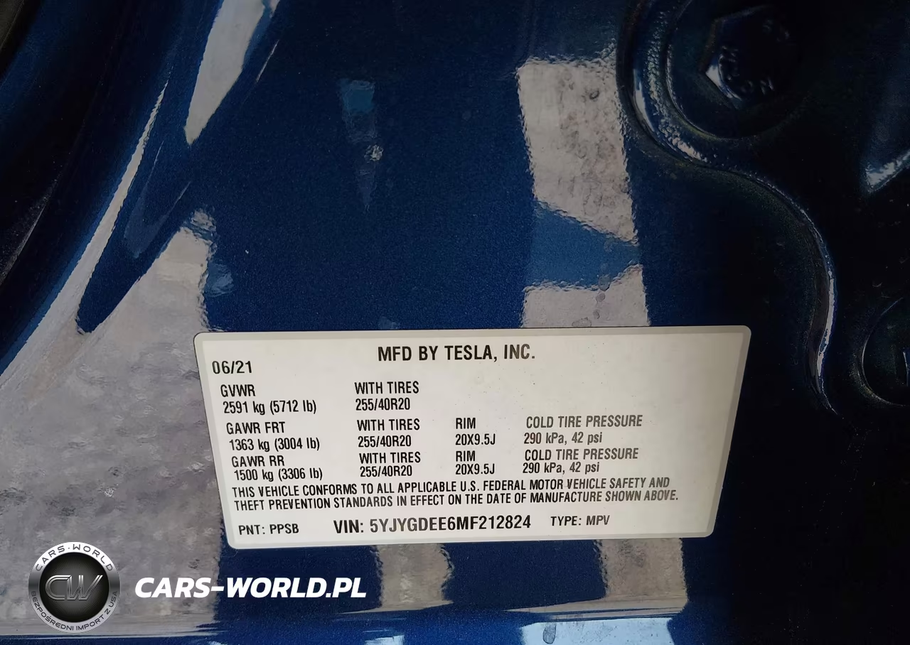 2021 Tesla Model Y Long Range Dual Motor All-Wheel Drive VIN:5YJYGDEE6MF212824 - 9