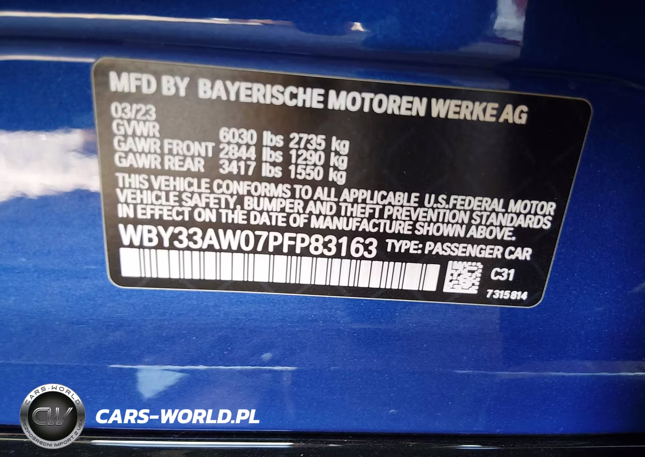 2023 BMW I4 M50 VIN:WBY33AW07PFP83163 - 9
