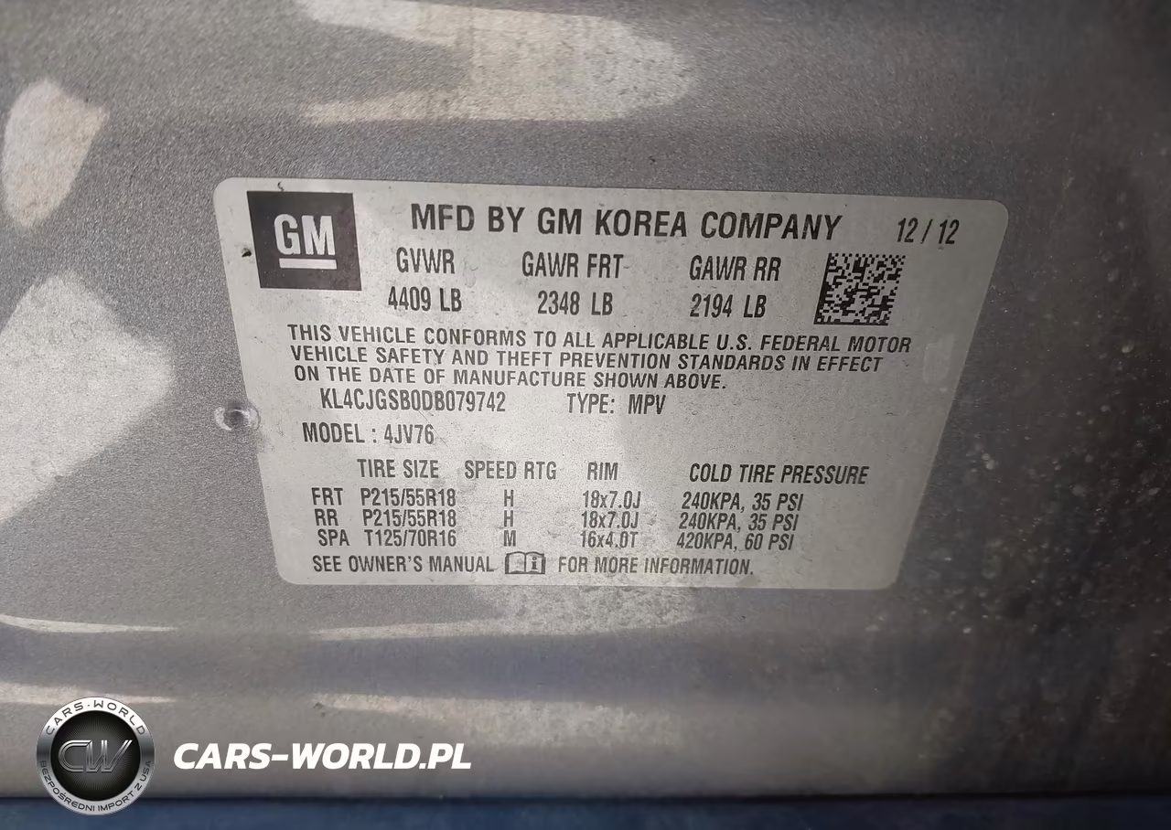 2013 Buick Encore Leather VIN:KL4CJGSB0DB079742 - 9