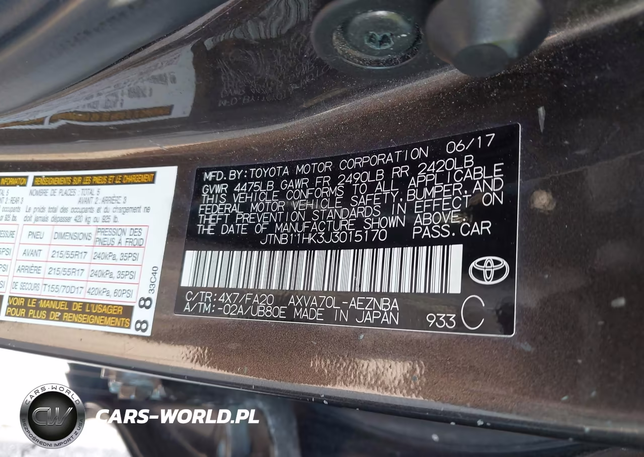 2018 Toyota Camry Le VIN:JTNB11HK3J3015170 - 9