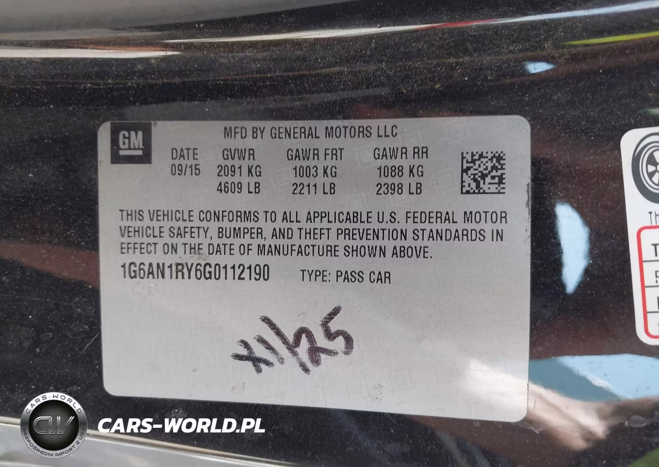 2016 Cadillac Ats-V VIN:1G6AN1RY6G0112190 - 9