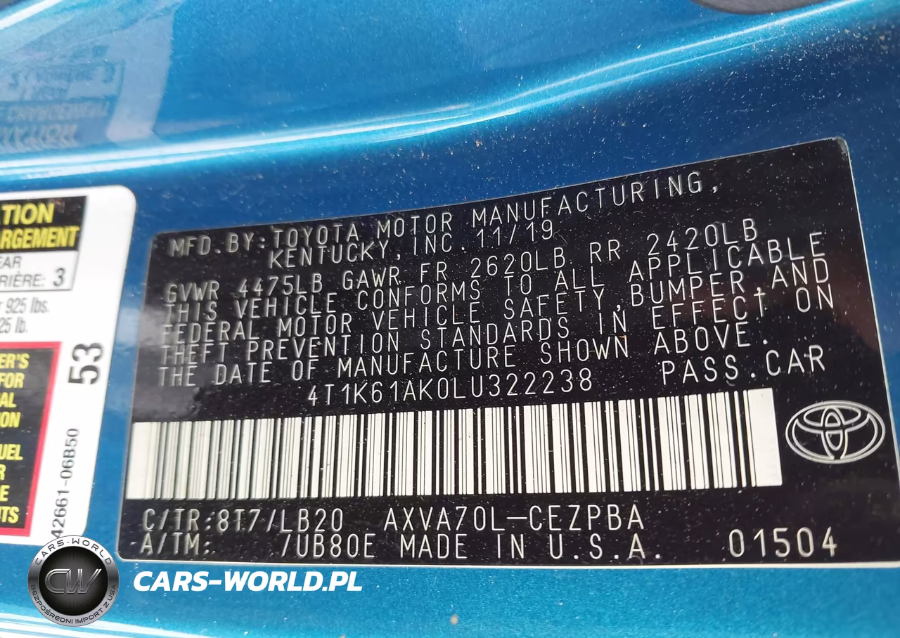 2020 Toyota Camry Xse VIN:4T1K61AK0LU322238 - 9