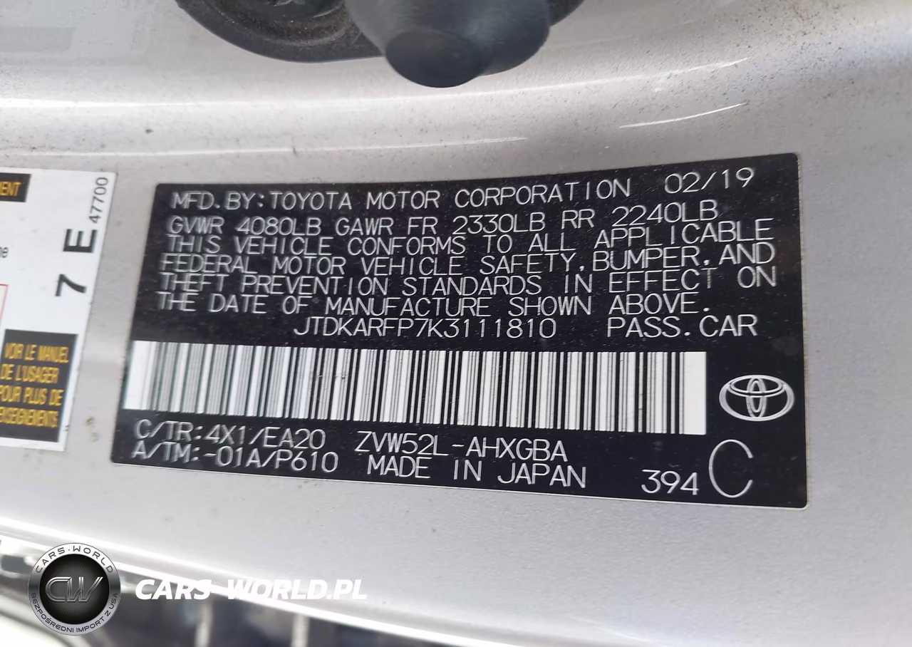 2019 Toyota Prius Prime Premium VIN:JTDKARFP7K3111810 - 9