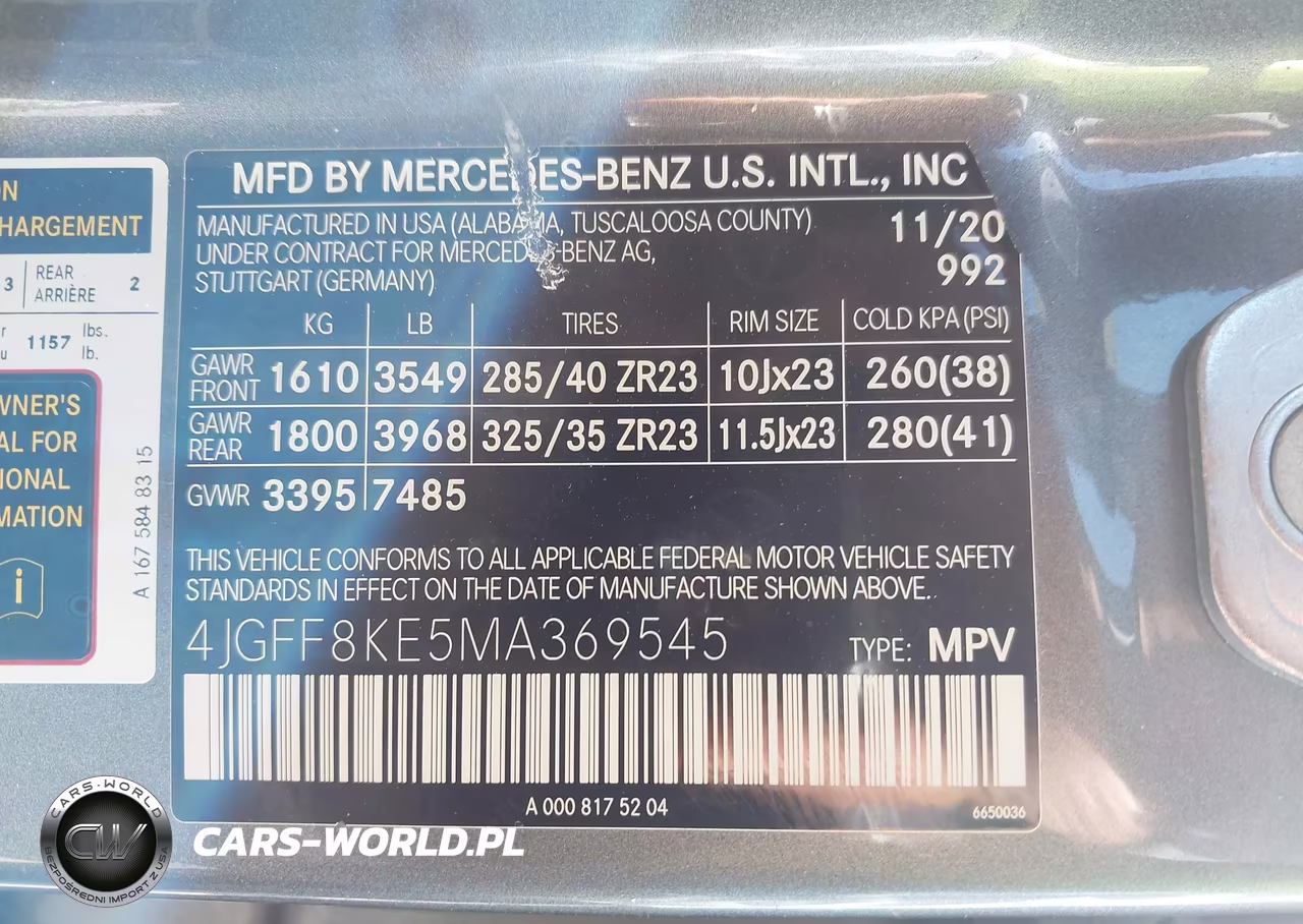 2021 Mercedes-Benz Amg Gls 63 4Matic VIN:4JGFF8KE5MA369545 - 9