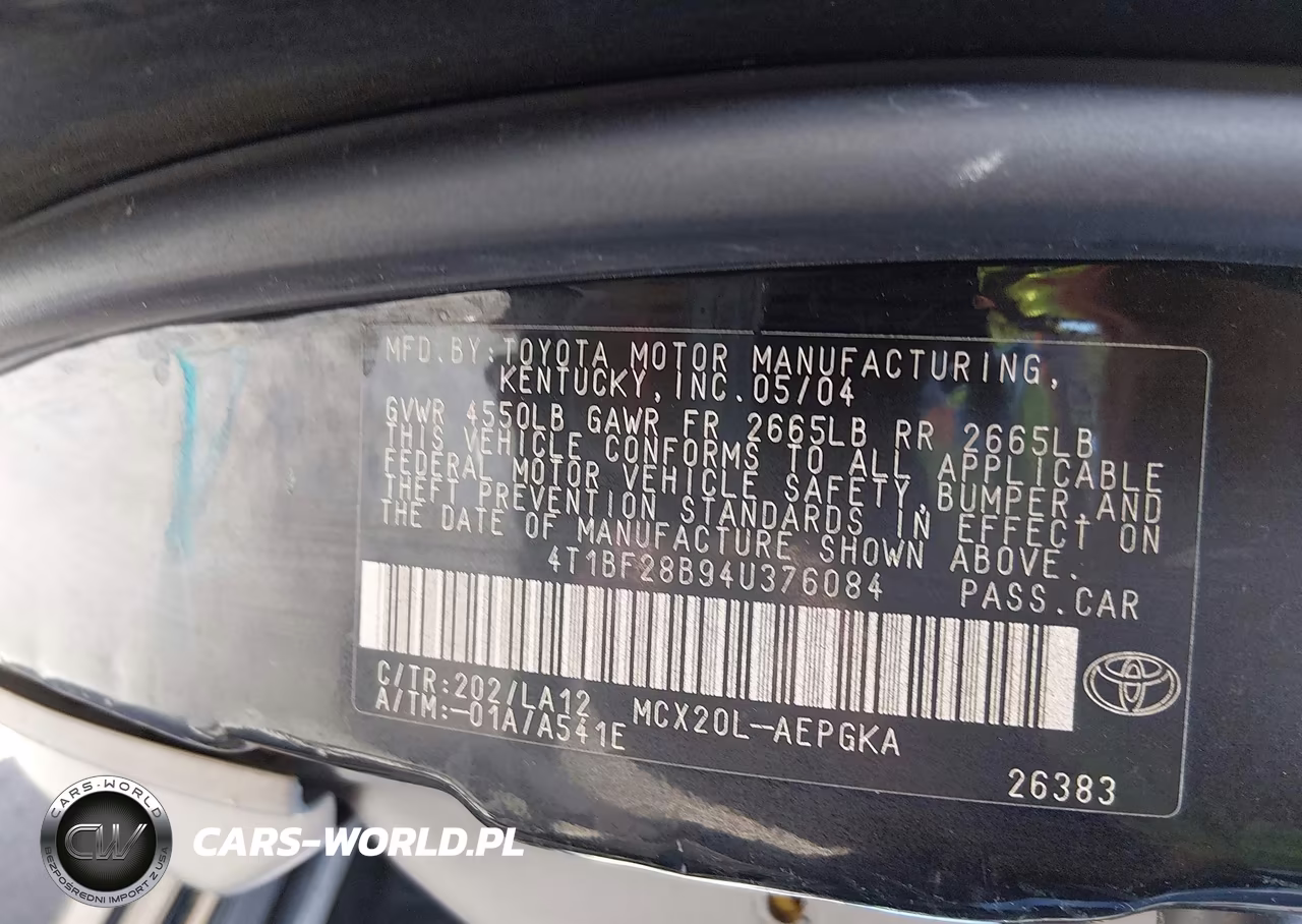 2004 Toyota Avalon Xls VIN:4T1BF28B94U376084 - 12