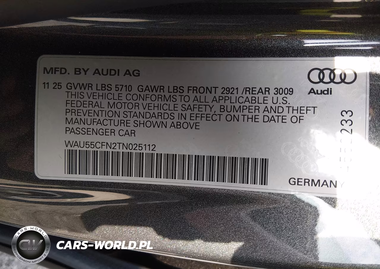 2026 Audi A6 Premium Plus Quattro S Tronic VIN:WAU55CFN2TN025112 - 9