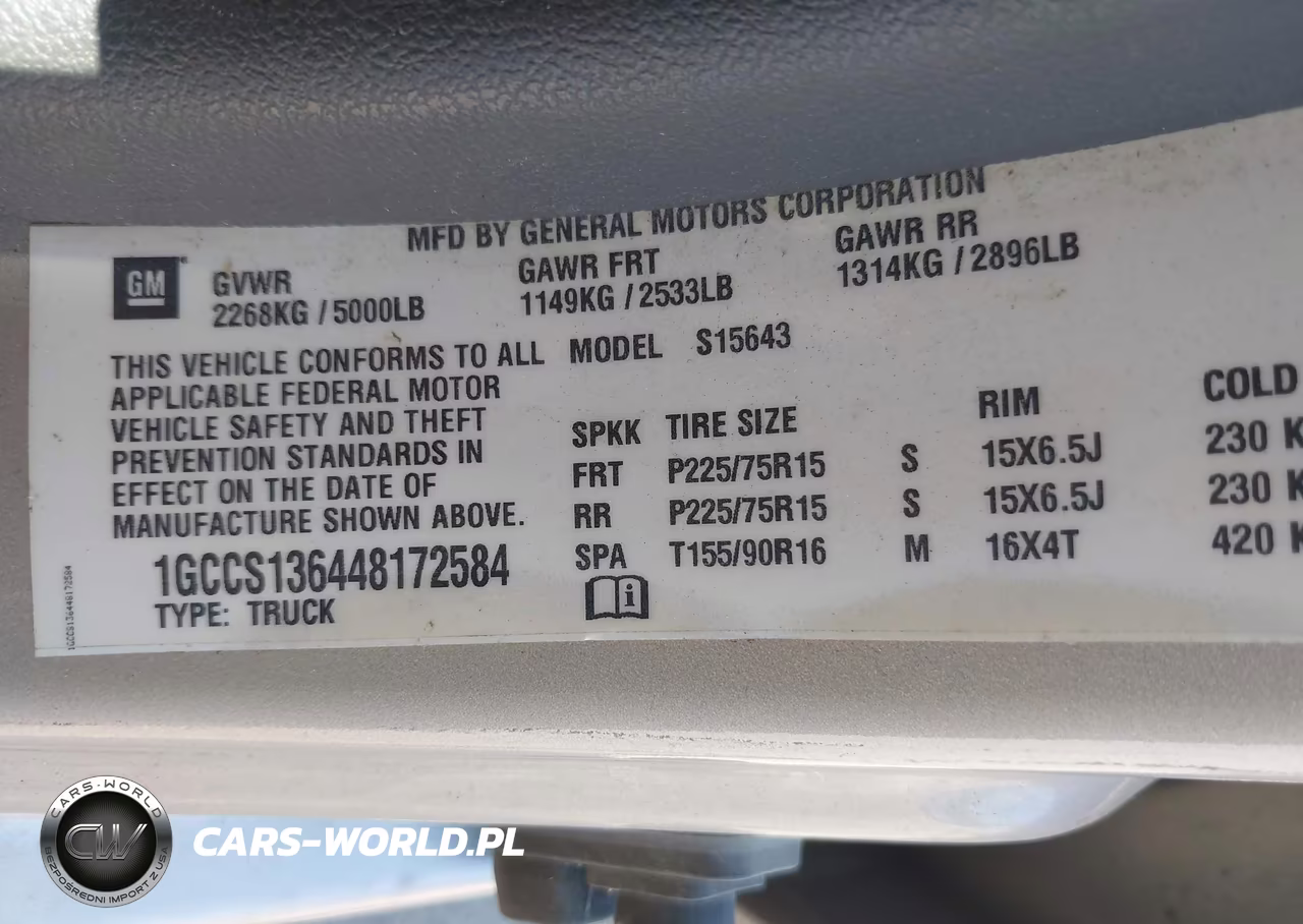 2004 Chevrolet Colorado Ls VIN:1GCCS136448172584 - 9